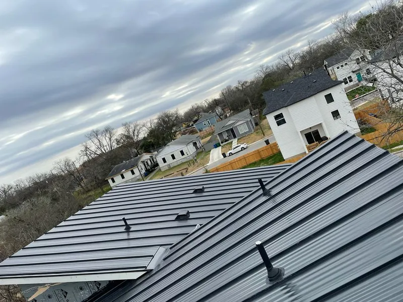 Standing seam metal roof panels with vents for Skylight Repair in Robeson
